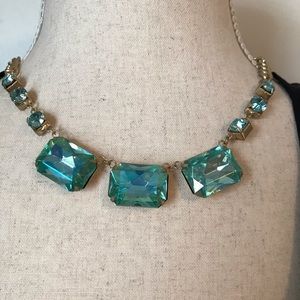 Blue crystal necklace